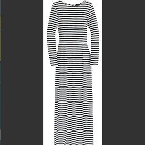 J Crew striped maxi dress NWT